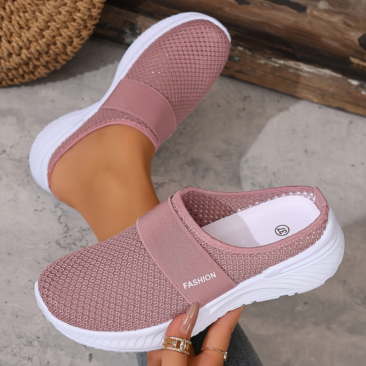 BreezeWalk Comfort – Women’s Slip-On Trainers with Breathable Design