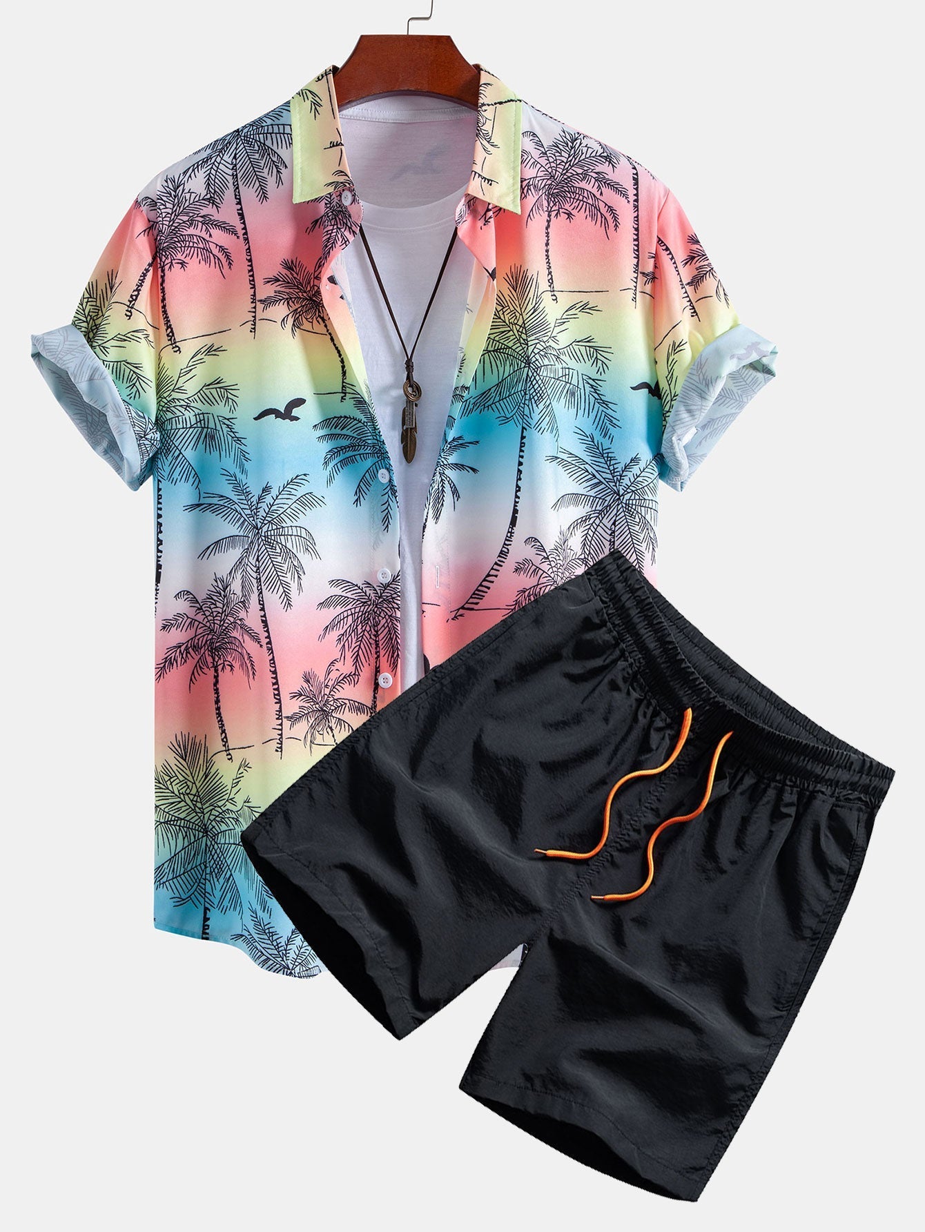 Seabreeze Set™ — Overhemd met knoopjes en zwembroek 