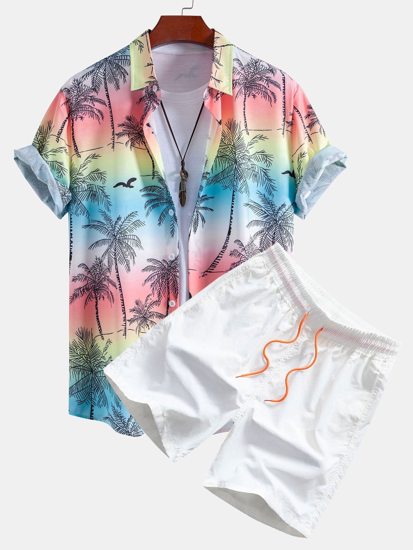 Seabreeze Set™ — Overhemd met knoopjes en zwembroek 