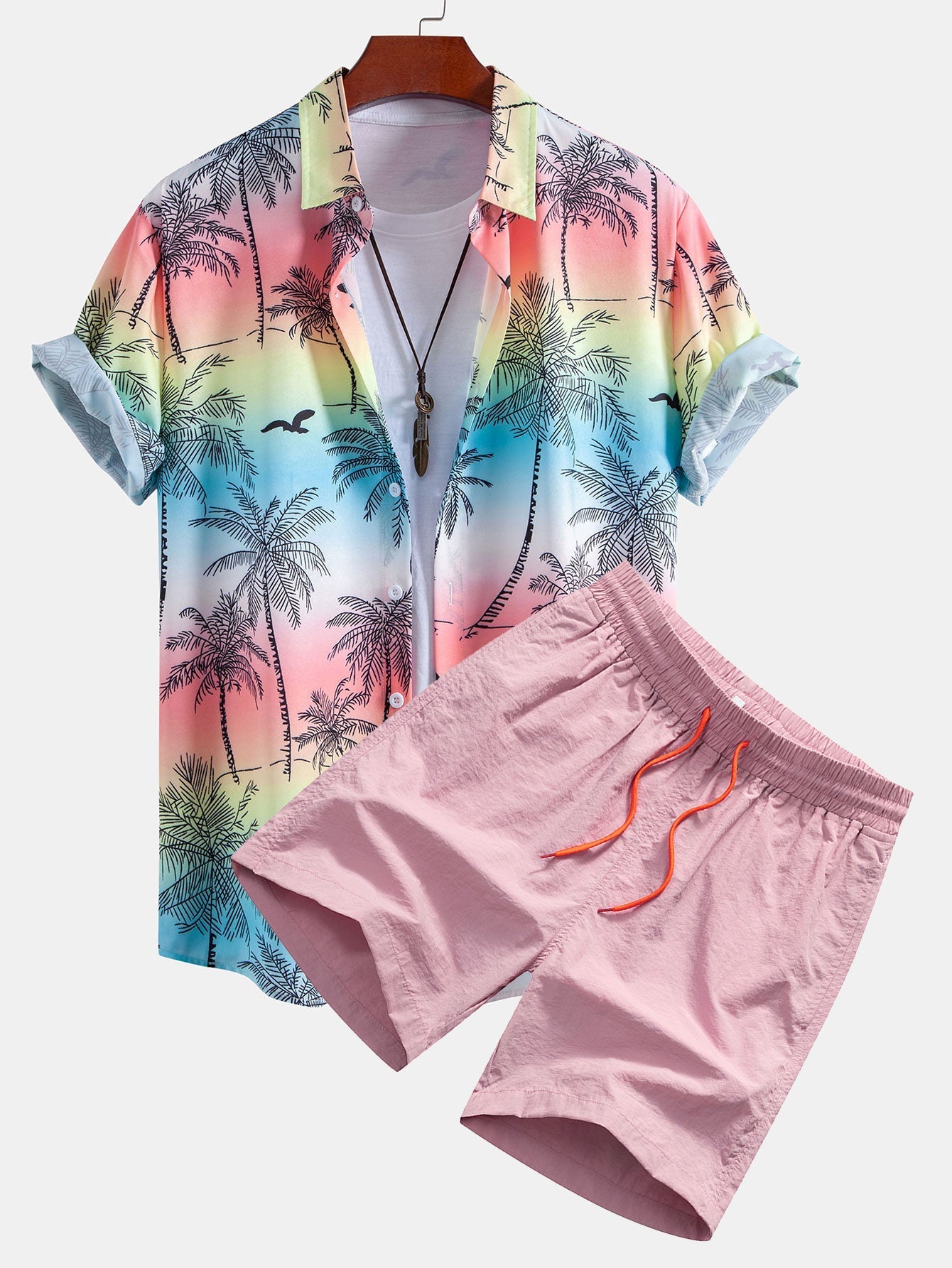 Seabreeze Set™ — Overhemd met knoopjes en zwembroek 