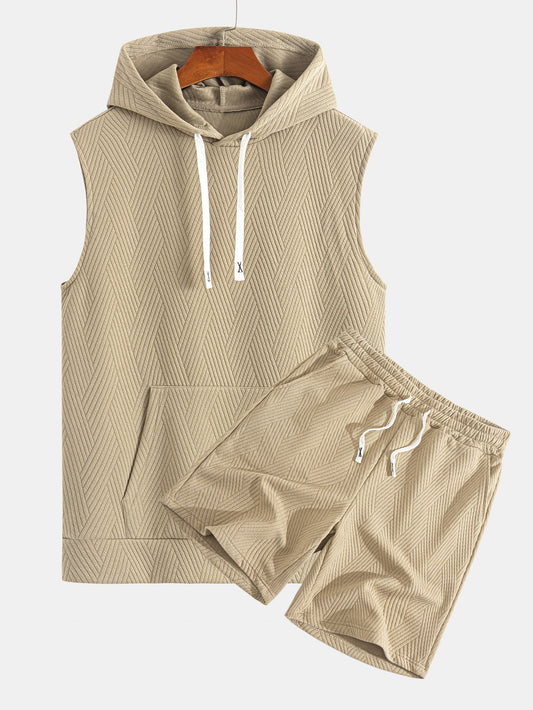 Driftline Set™ – Sleeveless Hoodie & Shorts