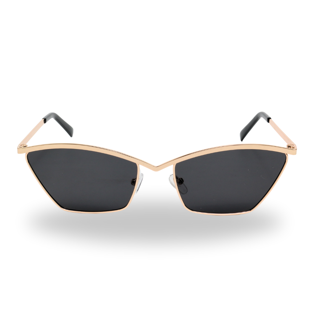 Stirnrunzeln [Schwarz Golden] Sonnenbrille