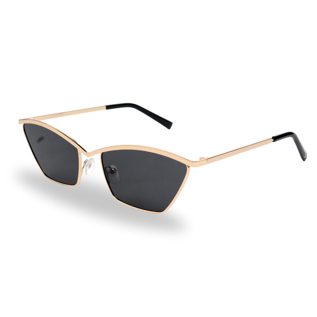 Stirnrunzeln [Schwarz Golden] Sonnenbrille