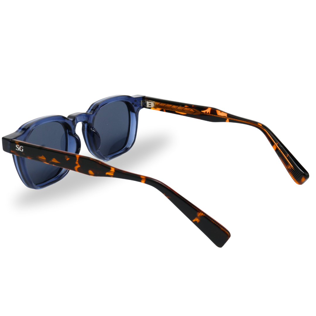 Roger Sonnenbrille [Blau-Leopard]