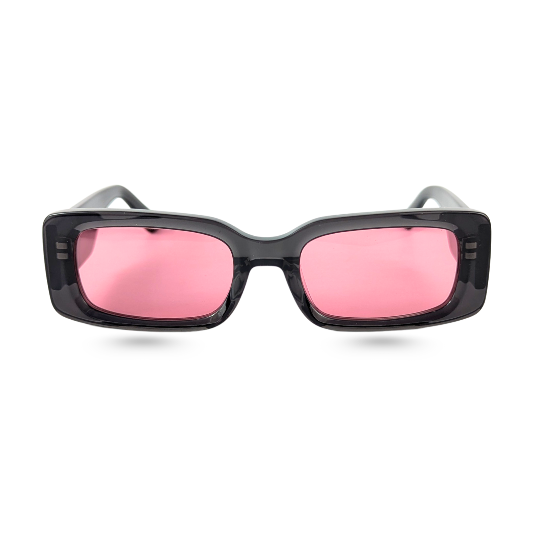 Rosafarbene Acetat-Sonnenbrille