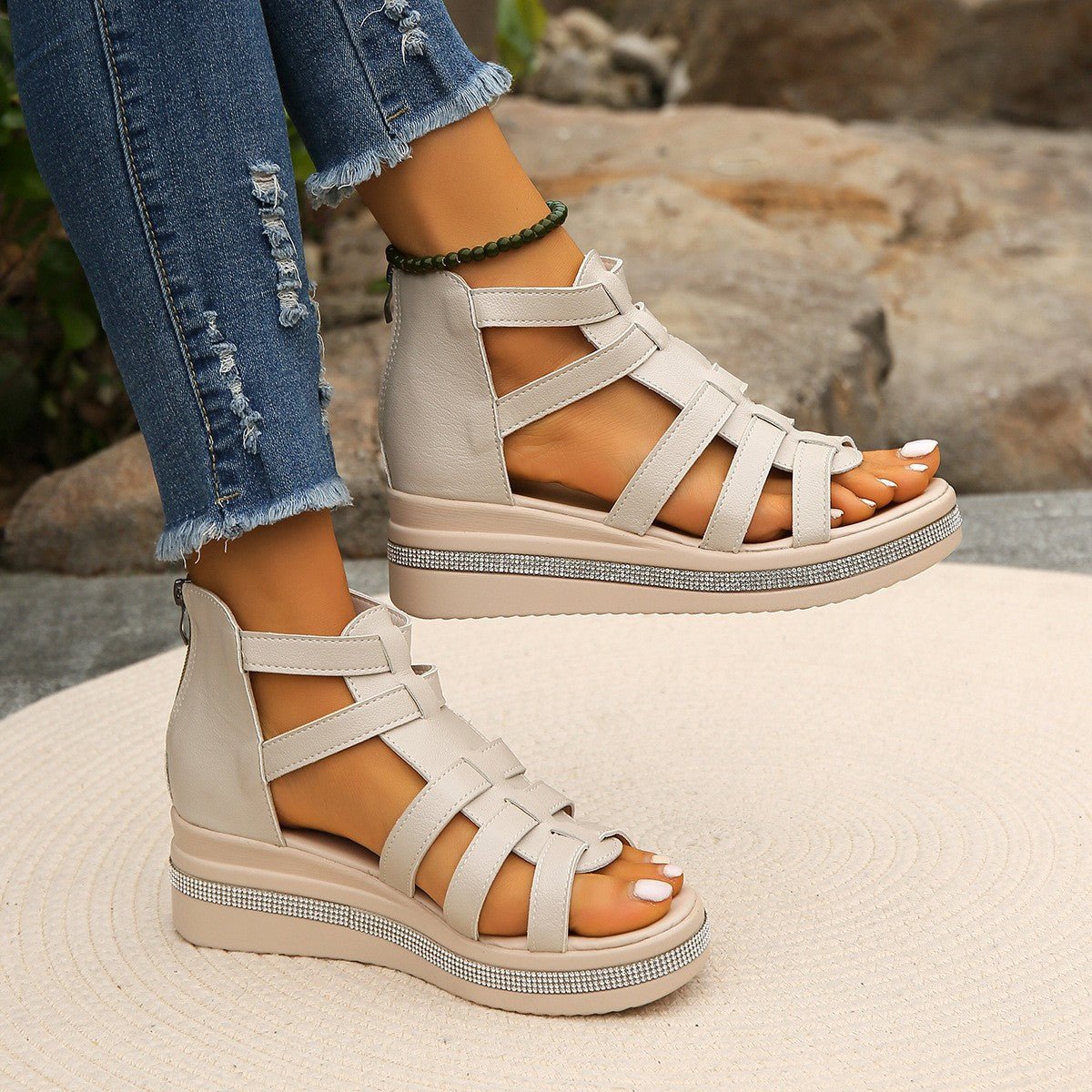 Sara Plateau Sandalen 