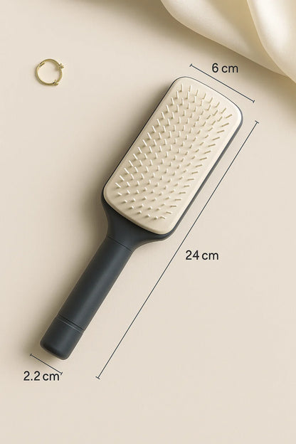 Blooméa™ HairLift – Self-Cleaning Rotating & Anti-Static Detangling Comb 