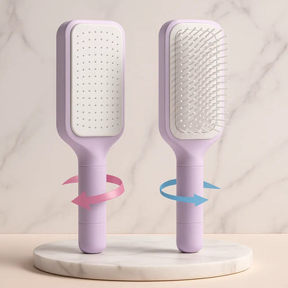 Blooméa™ HairLift – Self-Cleaning Rotating & Anti-Static Detangling Comb 