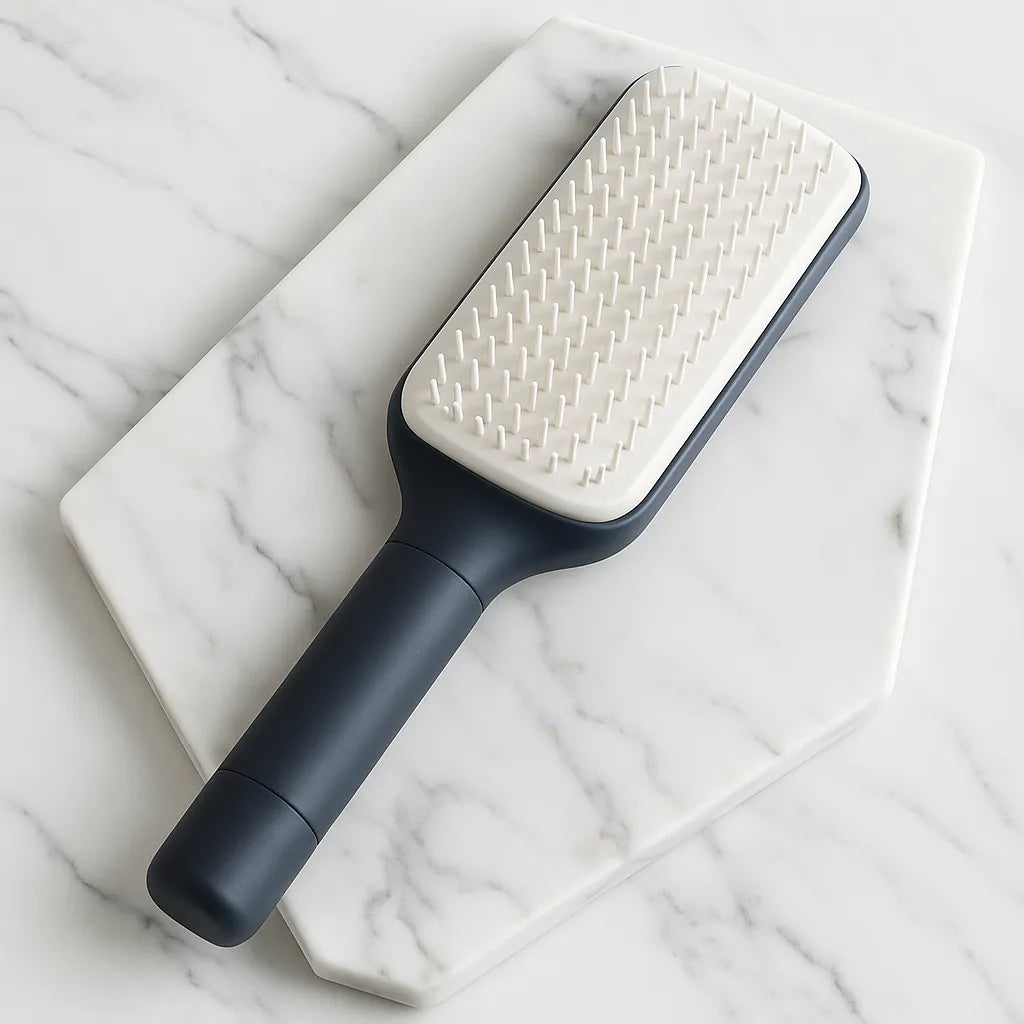 Blooméa™ HairLift – Self-Cleaning Rotating & Anti-Static Detangling Comb 