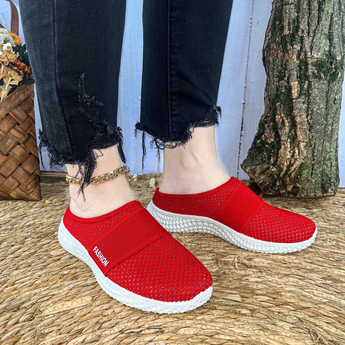 BreezeWalk Comfort – Women’s Slip-On Trainers with Breathable Design