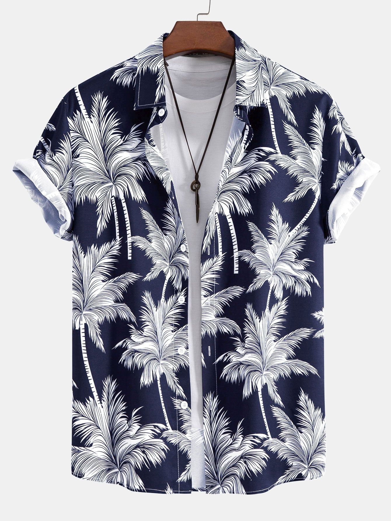 Tropica Set™ — Palmprint shirt &amp; zwemshort 