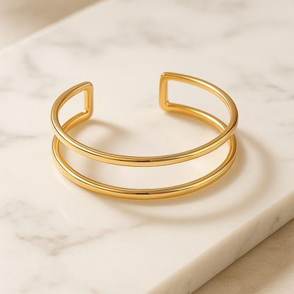Gold Glam Adjustable Arm Cuff