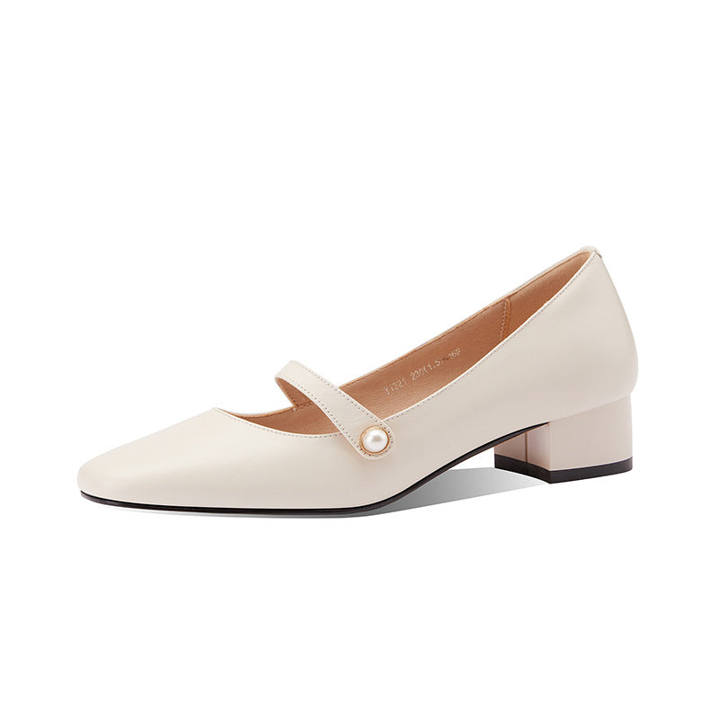 Velours Mary Janes Retro 