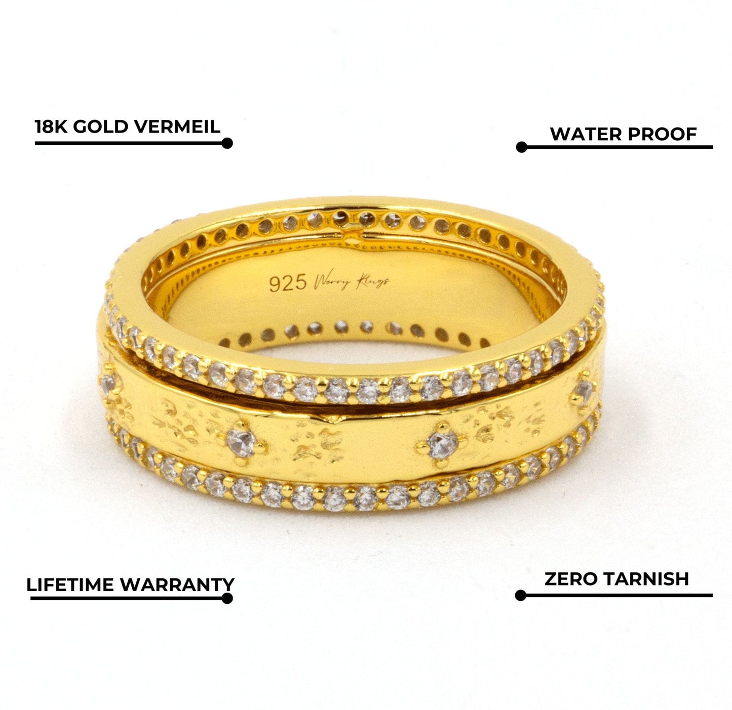 Allegra™ Rings | 18K Gold Vermeil