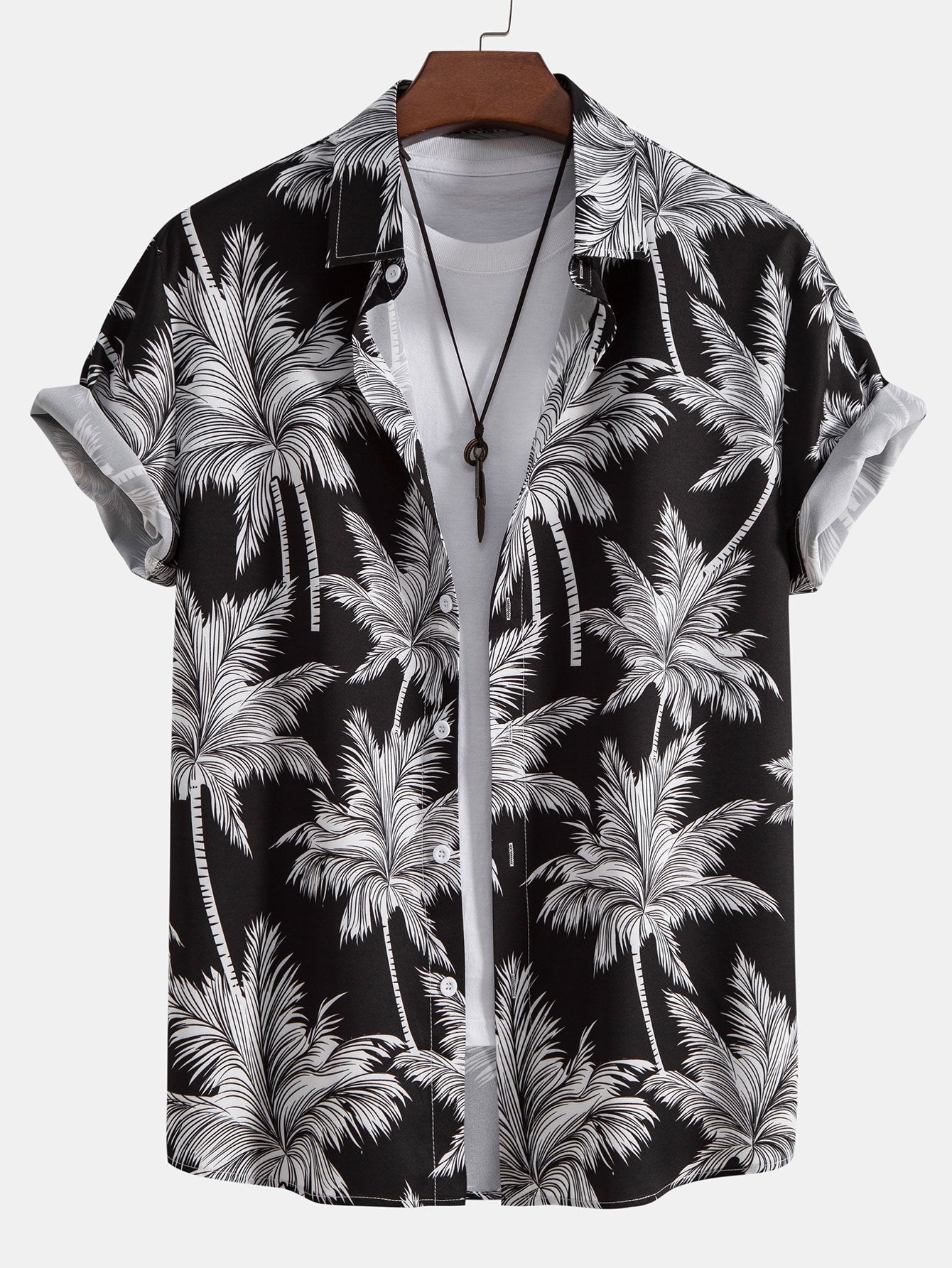 Tropica Set™ — Palmprint shirt &amp; zwemshort 