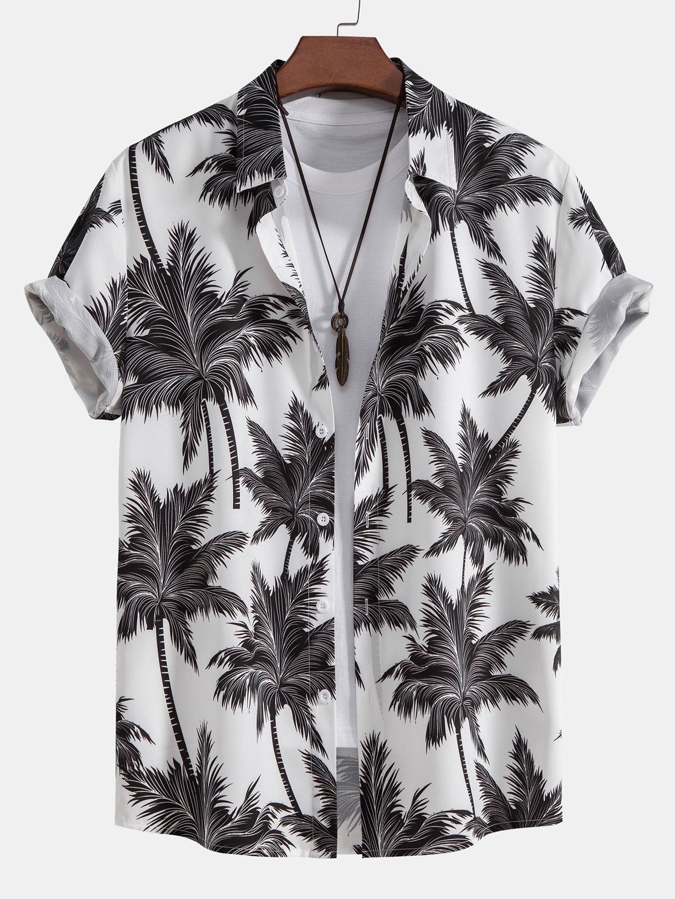 Tropica Set™ — Palmprint shirt &amp; zwemshort 