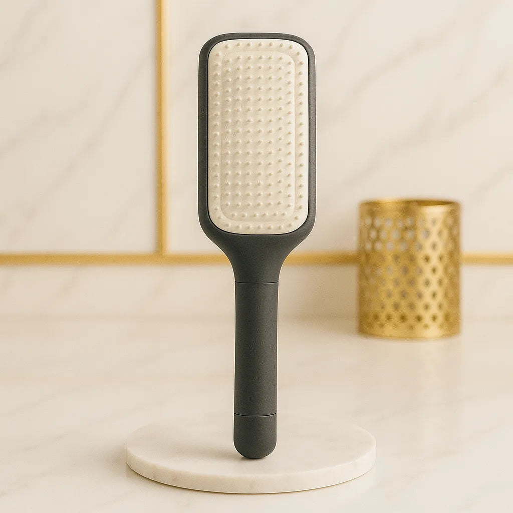Blooméa™ HairLift – Self-Cleaning Rotating & Anti-Static Detangling Comb 